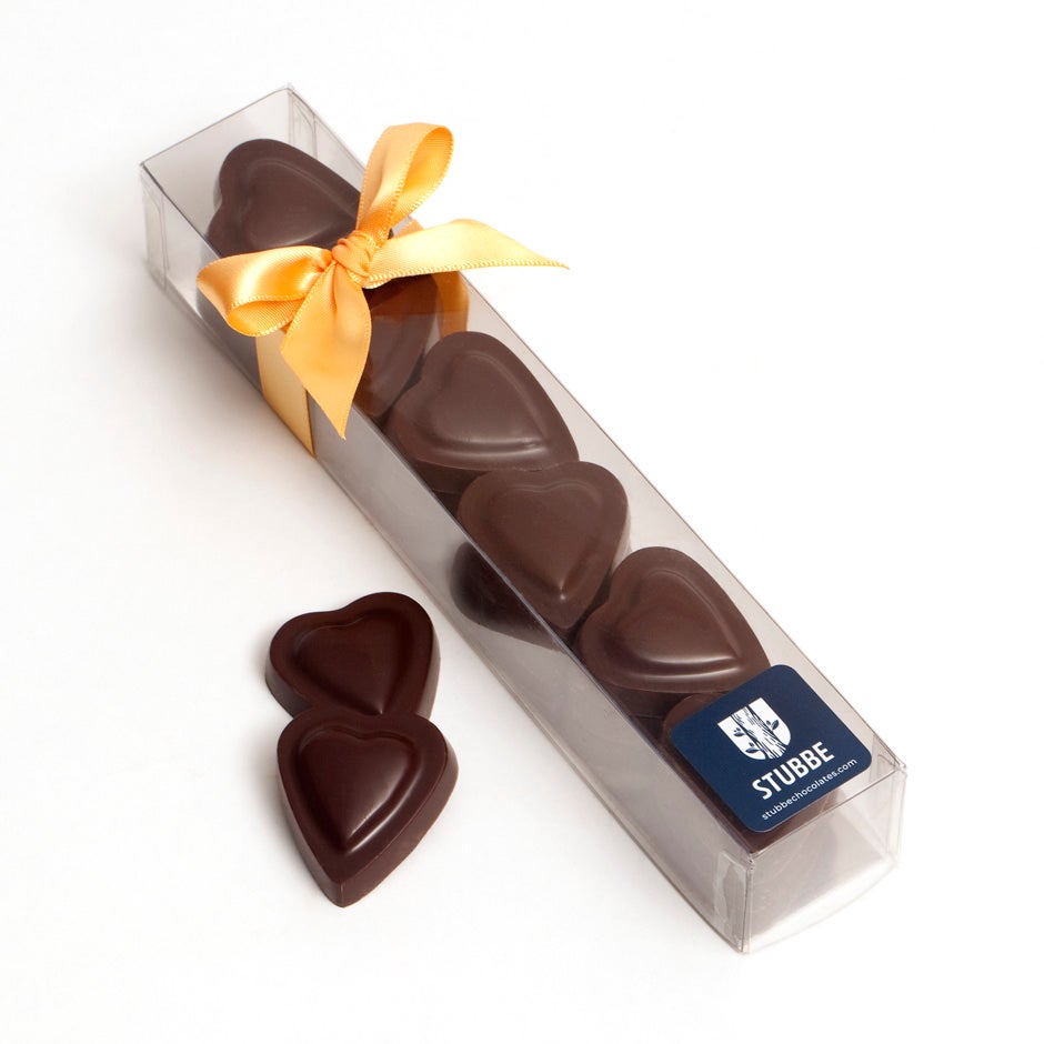 Stubbe Chocolates Maltitol dark chocolate Hearts Stubbe Chocolates